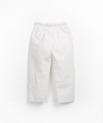 Linen and organic cotton trousers with pockets
