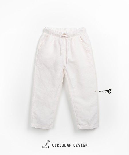 Pantal�n de tela con cintur�n ajustable