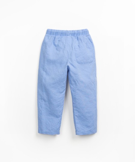 Pantalon en tissu avec ceinture ajustable