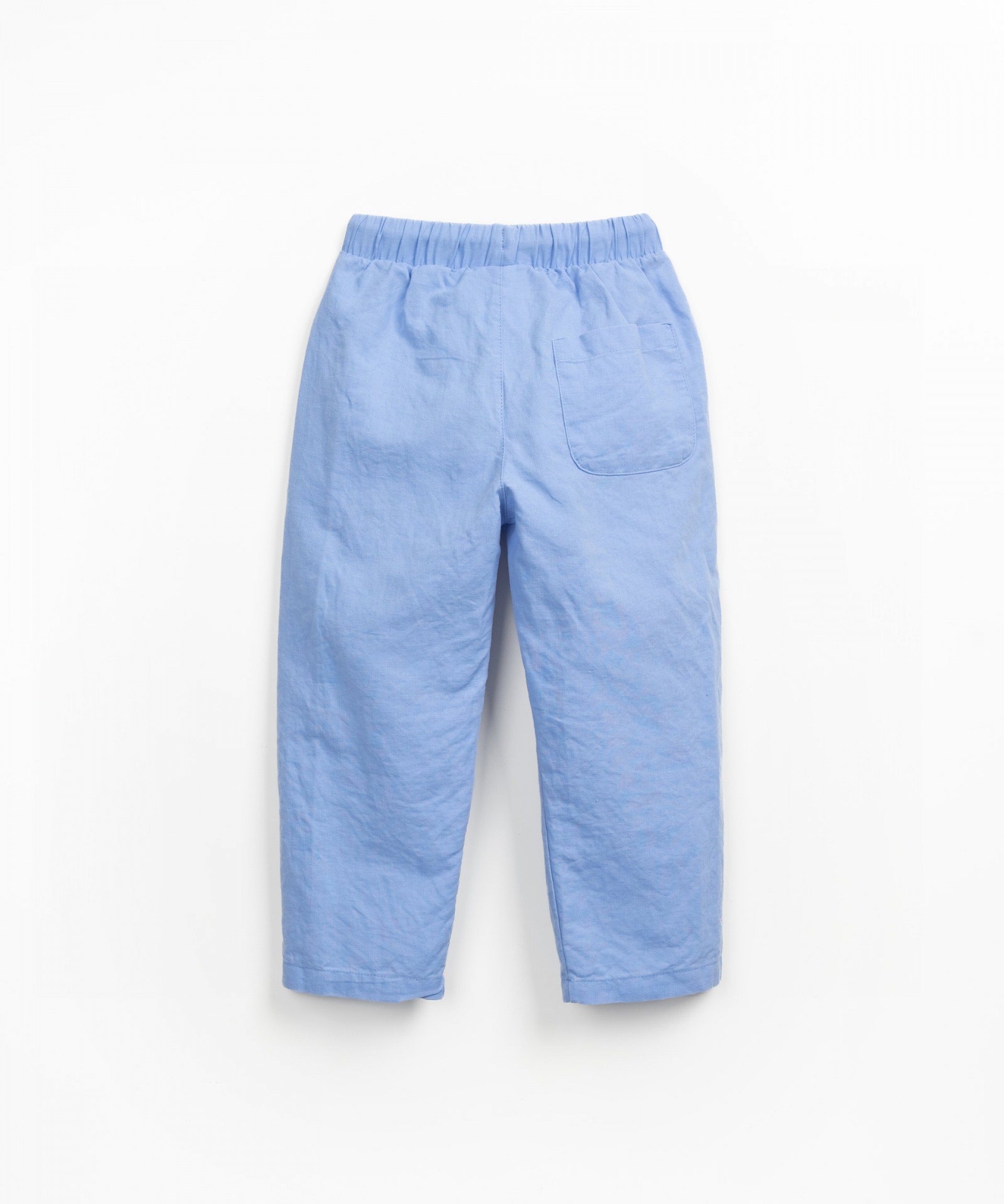 Pantaln de lino y algodn orgnico con bolsillos