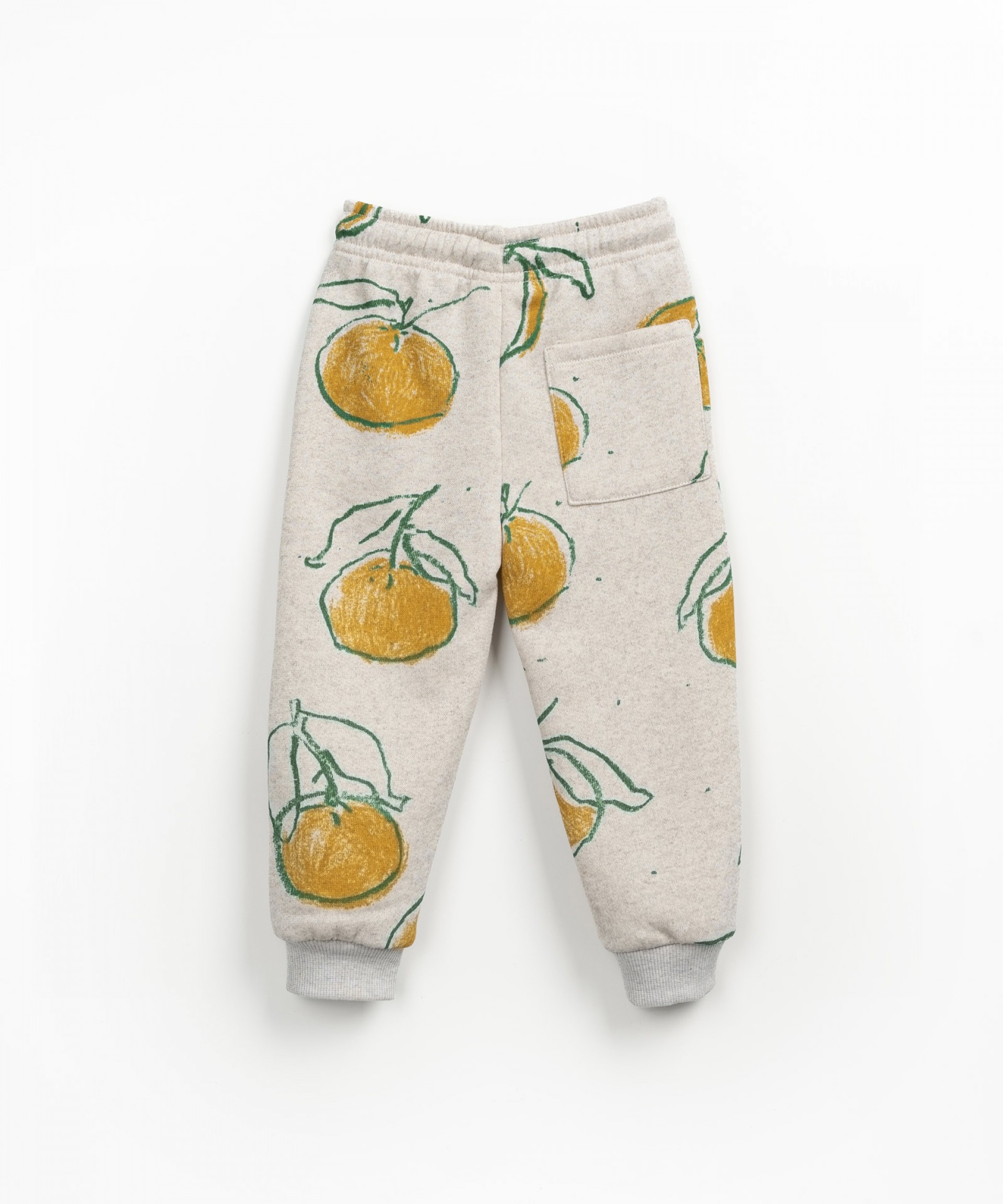Pantaln de punto con estampado y cinturn ajustable
