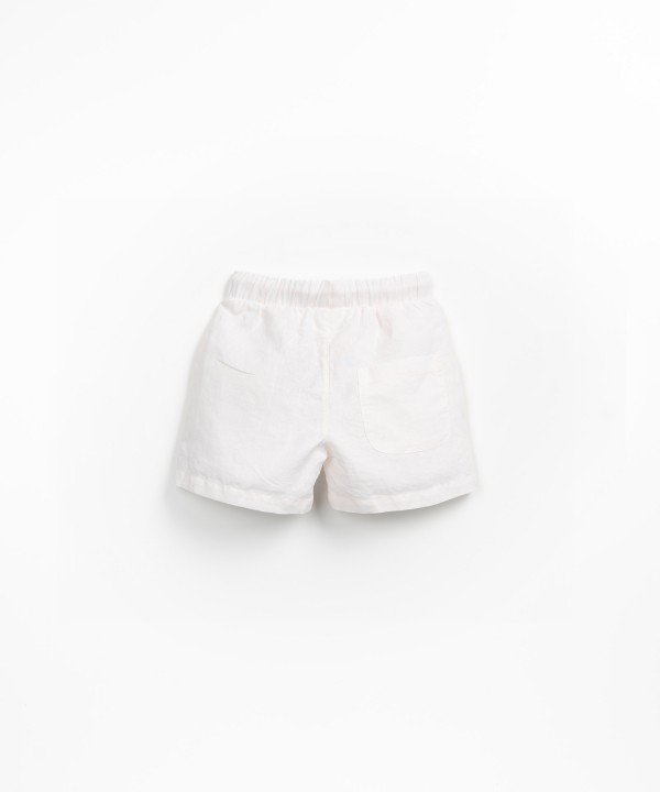 Linen fabric shorts