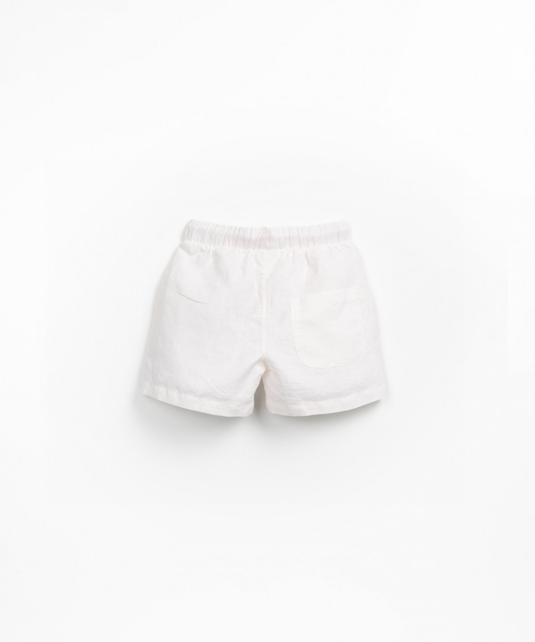 Linen fabric shorts