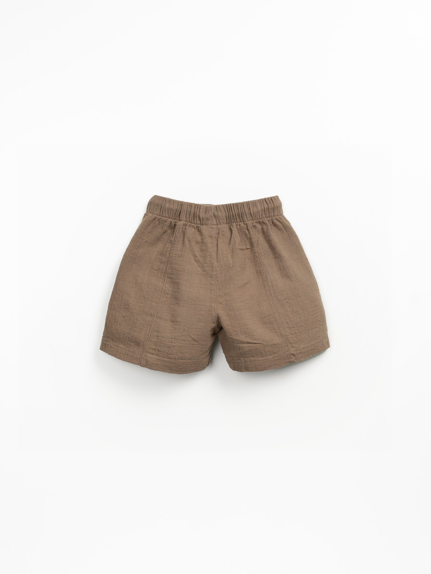 Calção de tecido com cordão ajustável