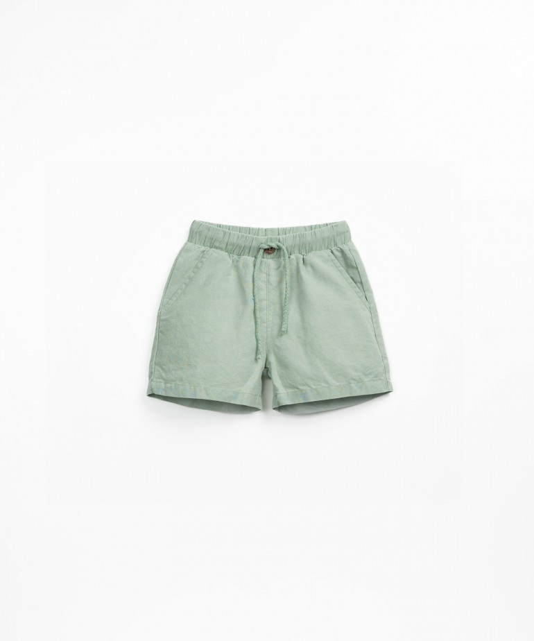 Linen fabric shorts