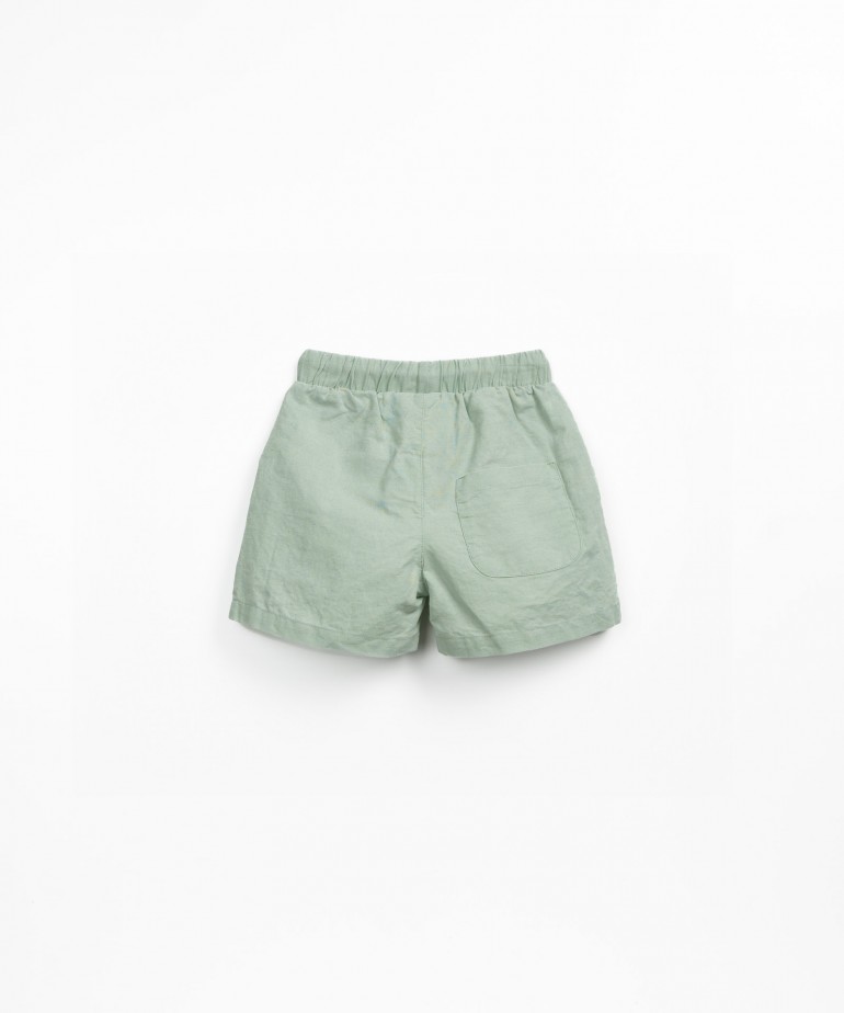 Linen fabric shorts