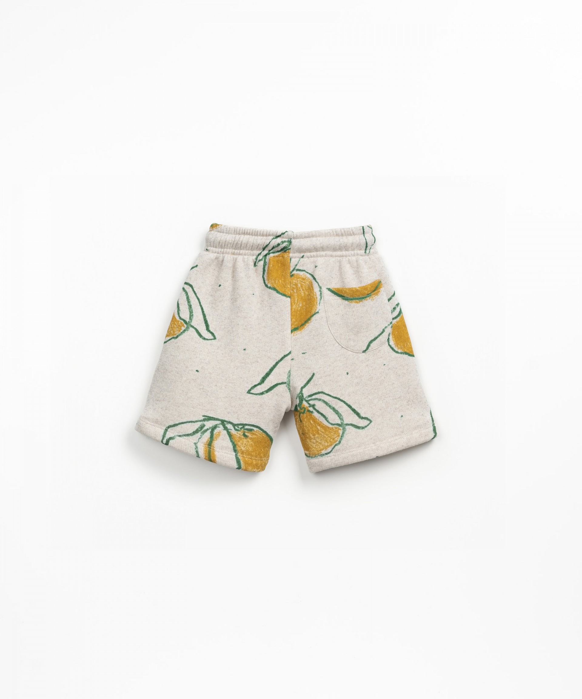 Shorts with orange print
