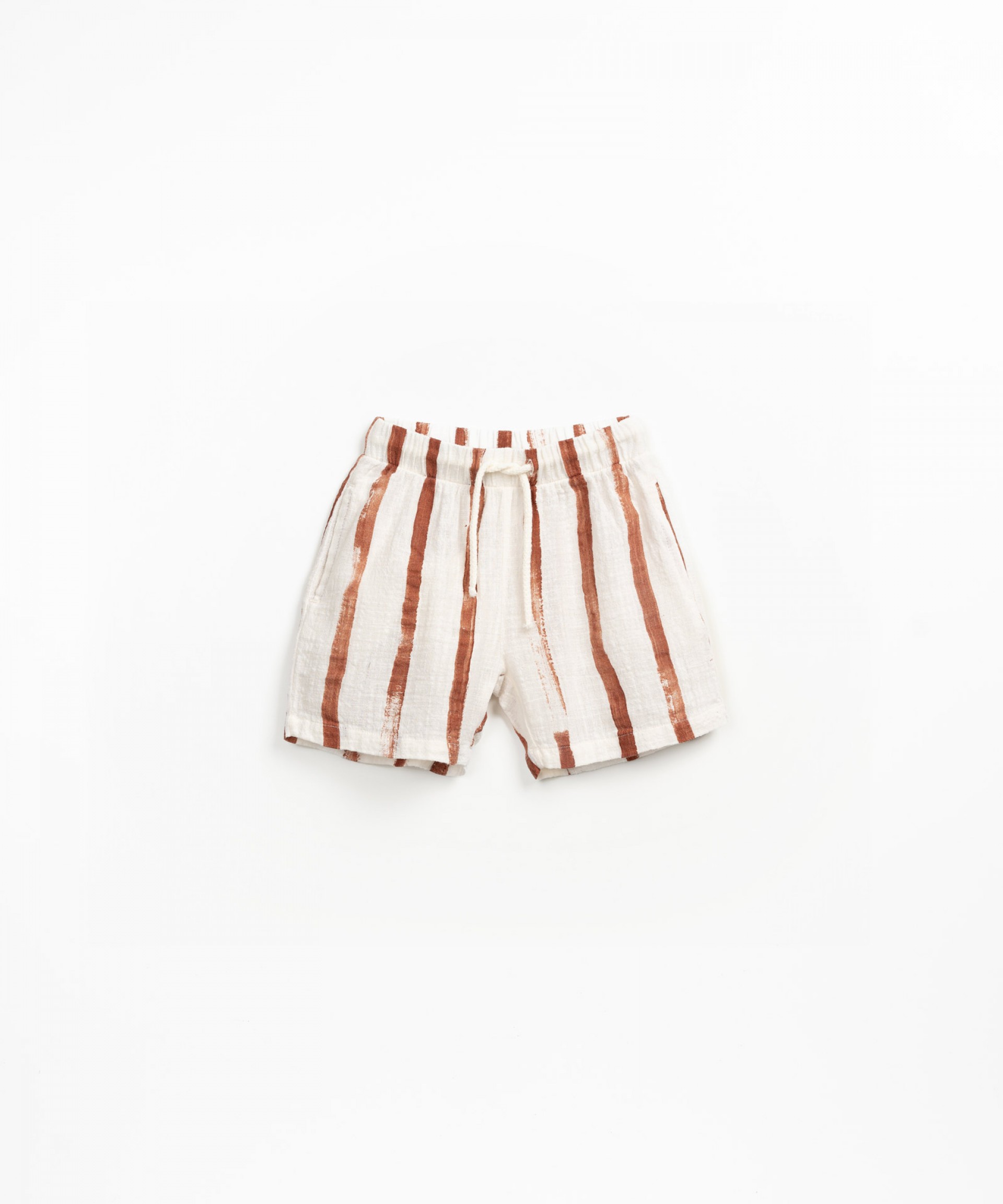 Striped printed shorts