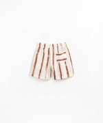 Striped printed shorts