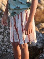 Organic cotton shorts with print