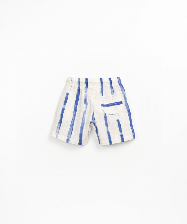 Organic cotton shorts with print