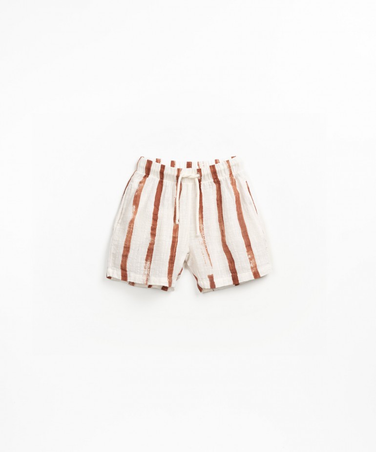 Organic cotton shorts with print