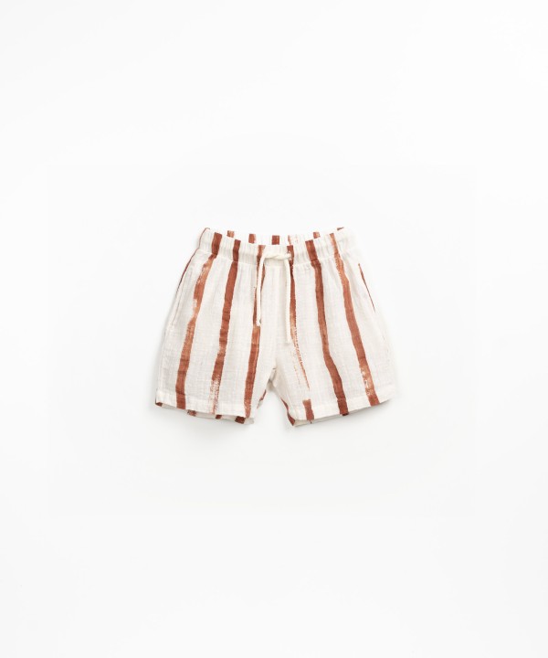 Organic cotton shorts with print