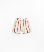 Striped printed shorts