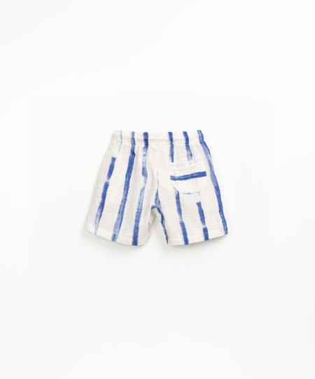 Pantalón corto de algodón orgánico con estampado