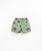 Swim shorts with strawberry print