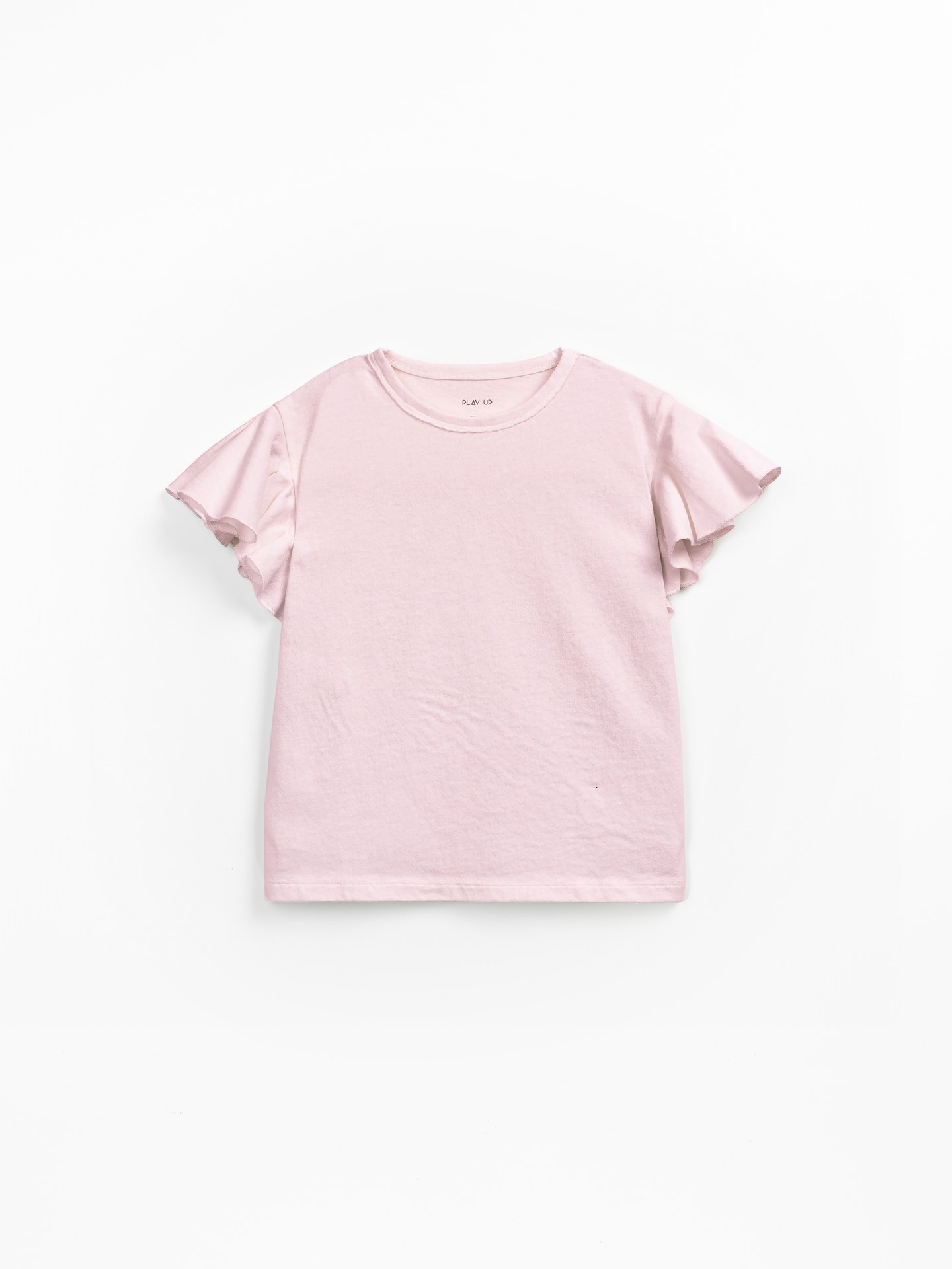 Camiseta con volante en la manga