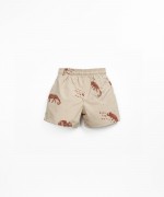 Swim shorts with chameleon print