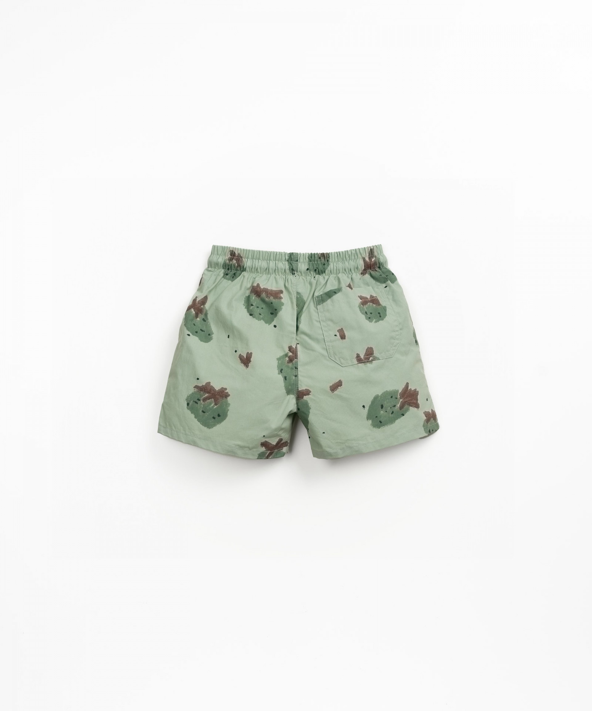Swim shorts with strawberry print