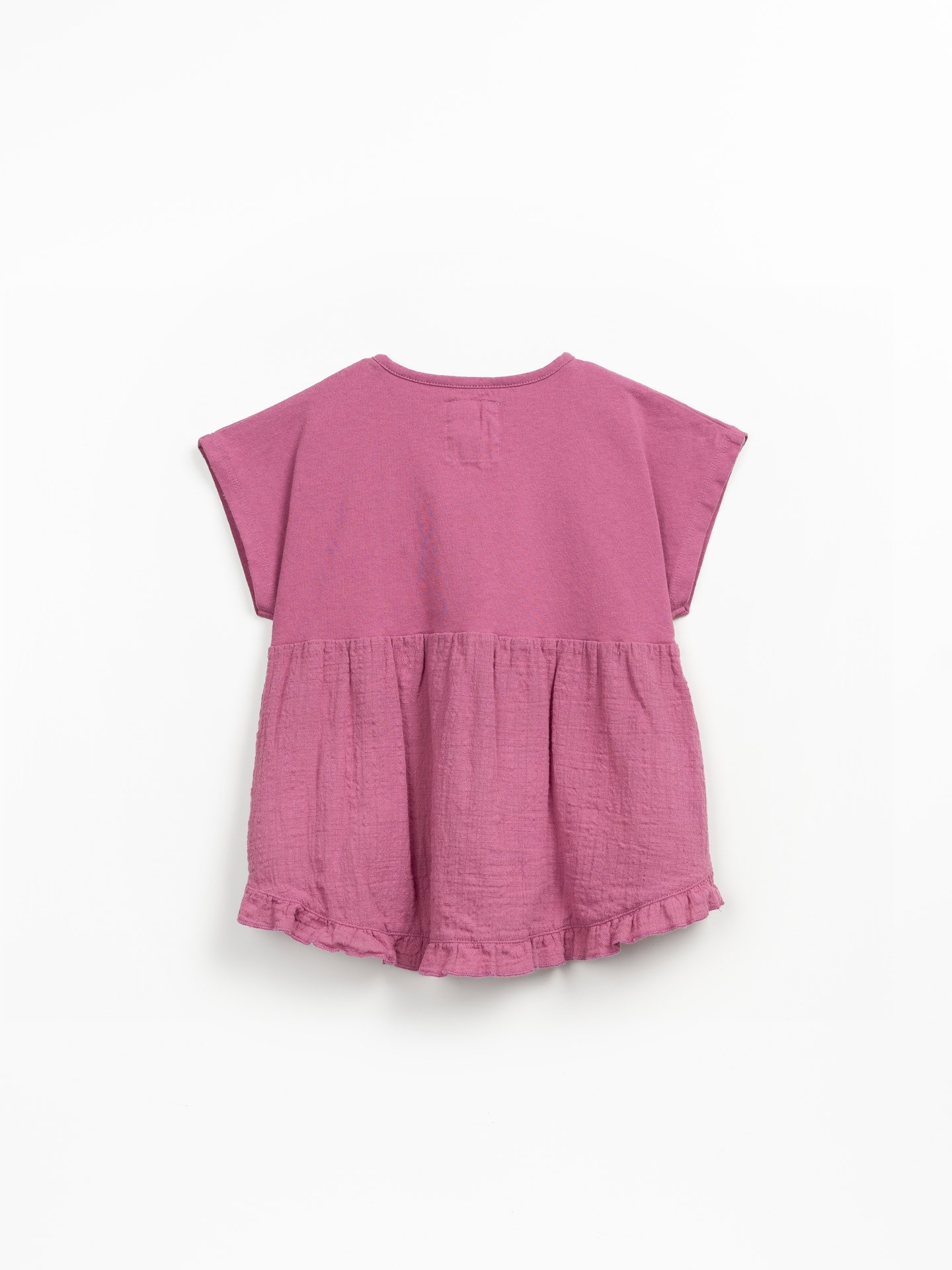 Túnica con mezcla de punto y tejido