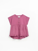 Tunica con mix di maglia e tessuto Tunica con mix di maglia e tessuto