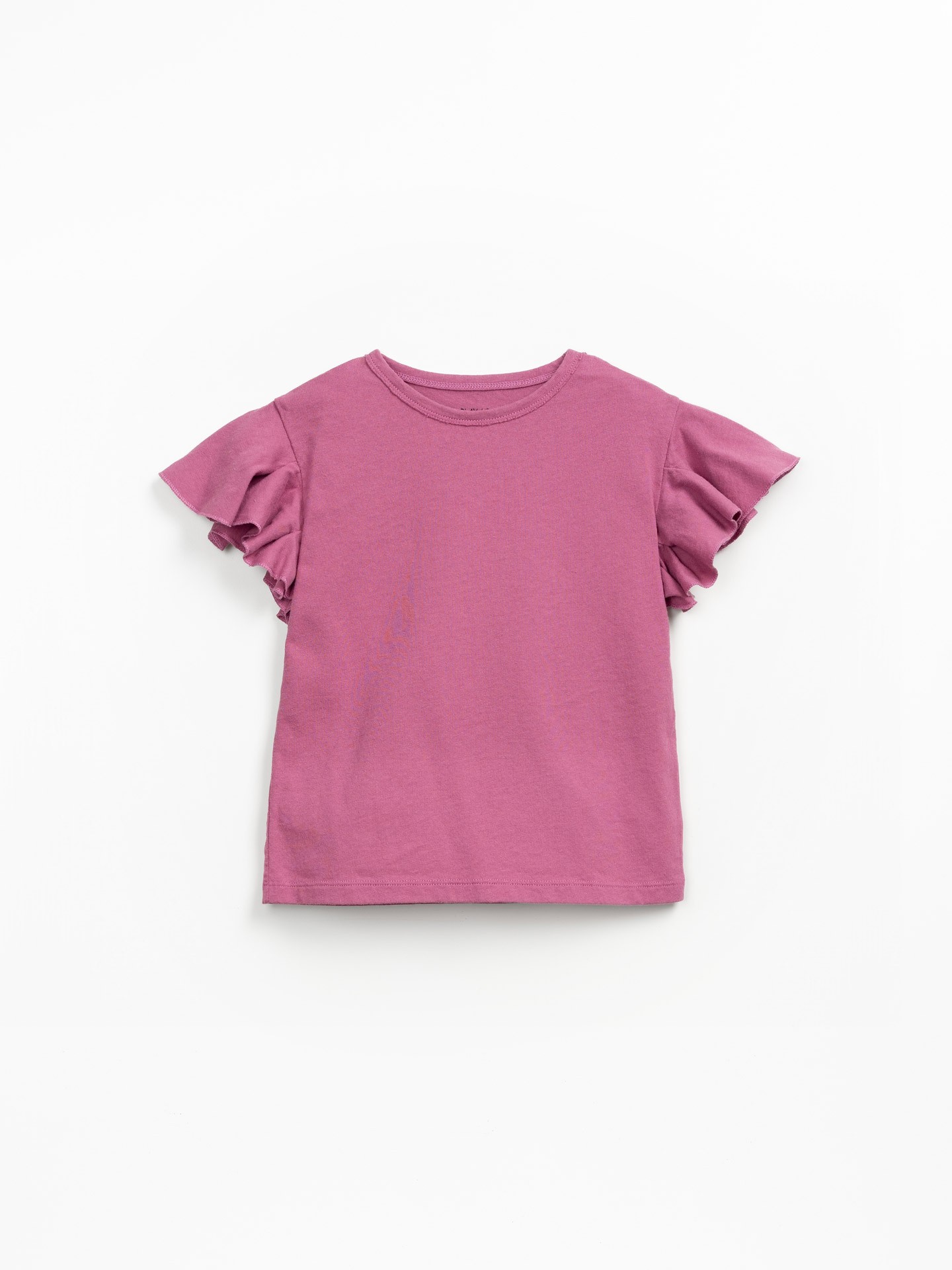 Camiseta con volante en la manga