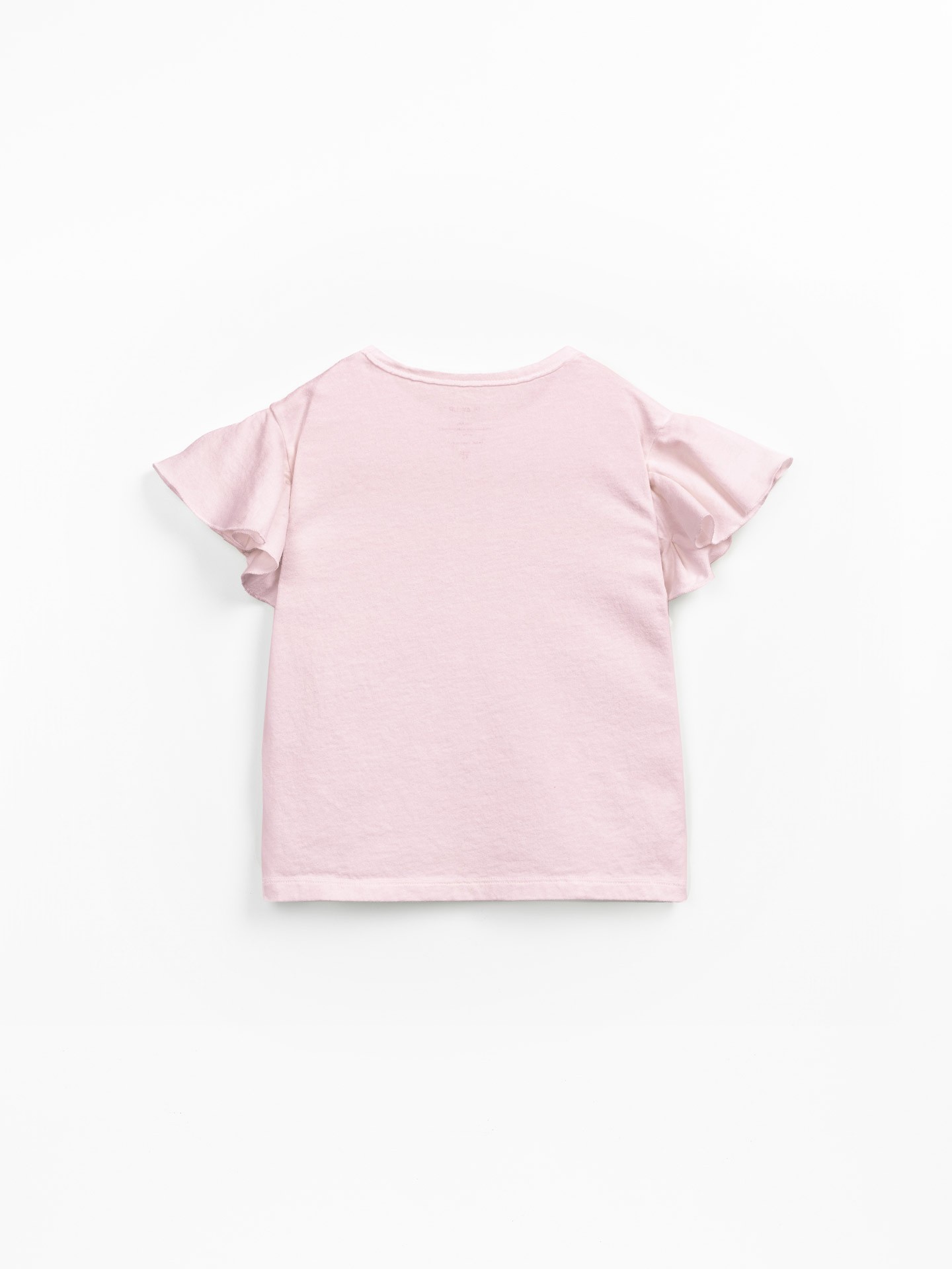 Camiseta con volante en la manga