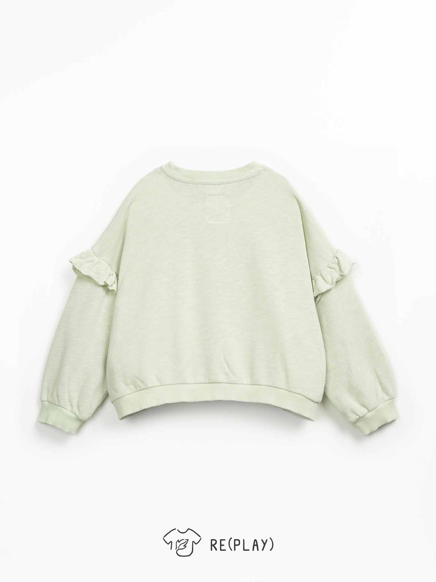 Sudadera con detalle de volante en las mangas