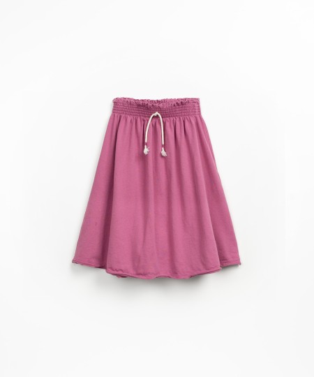 Saia de malha com cinto el�stico