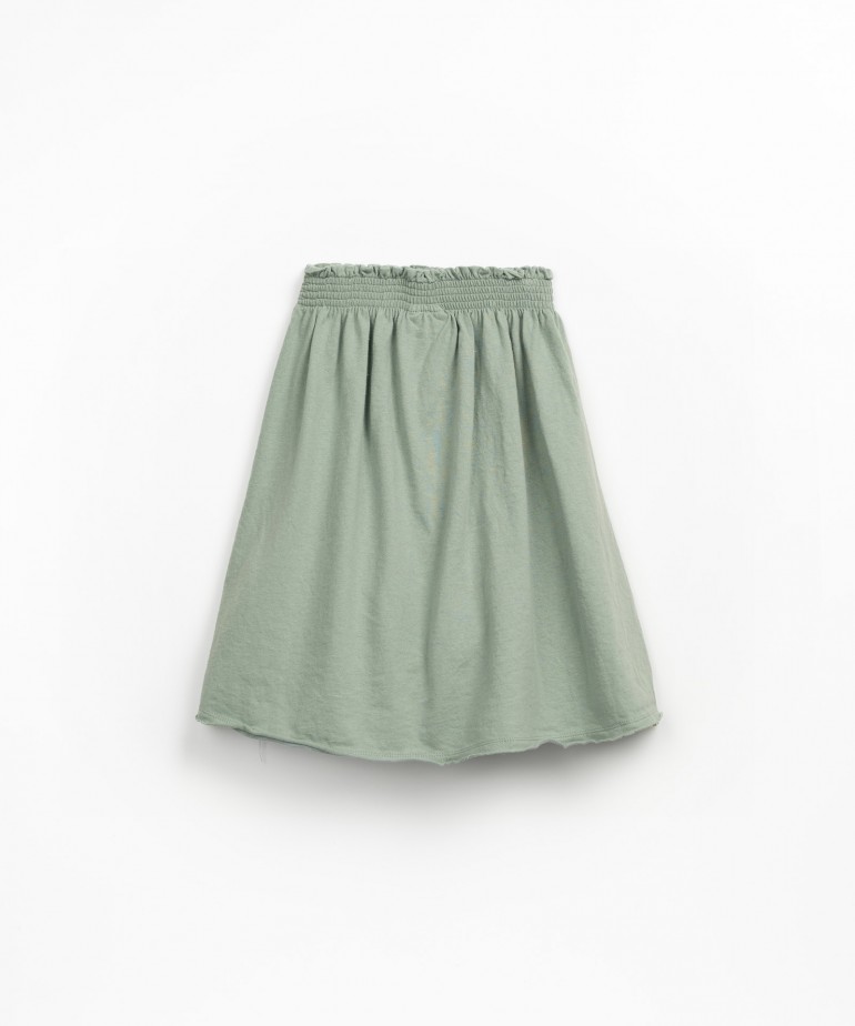 Gonna in maglia con cintura elastica