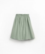 Skirt in organic cotton and recycled cotton