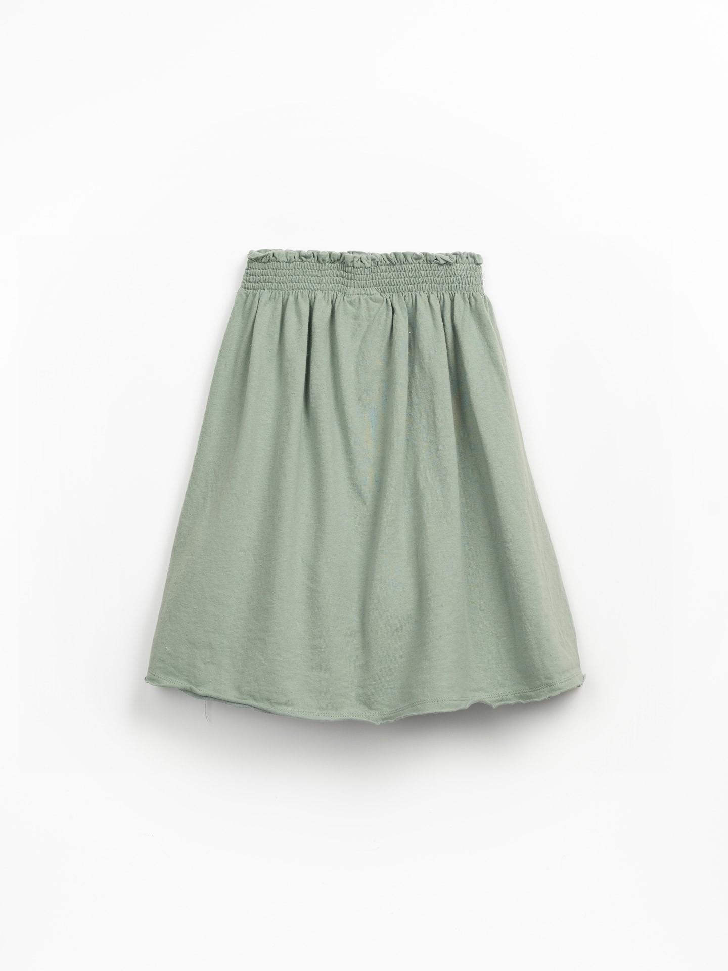 Falda de punto con cinturón elástico