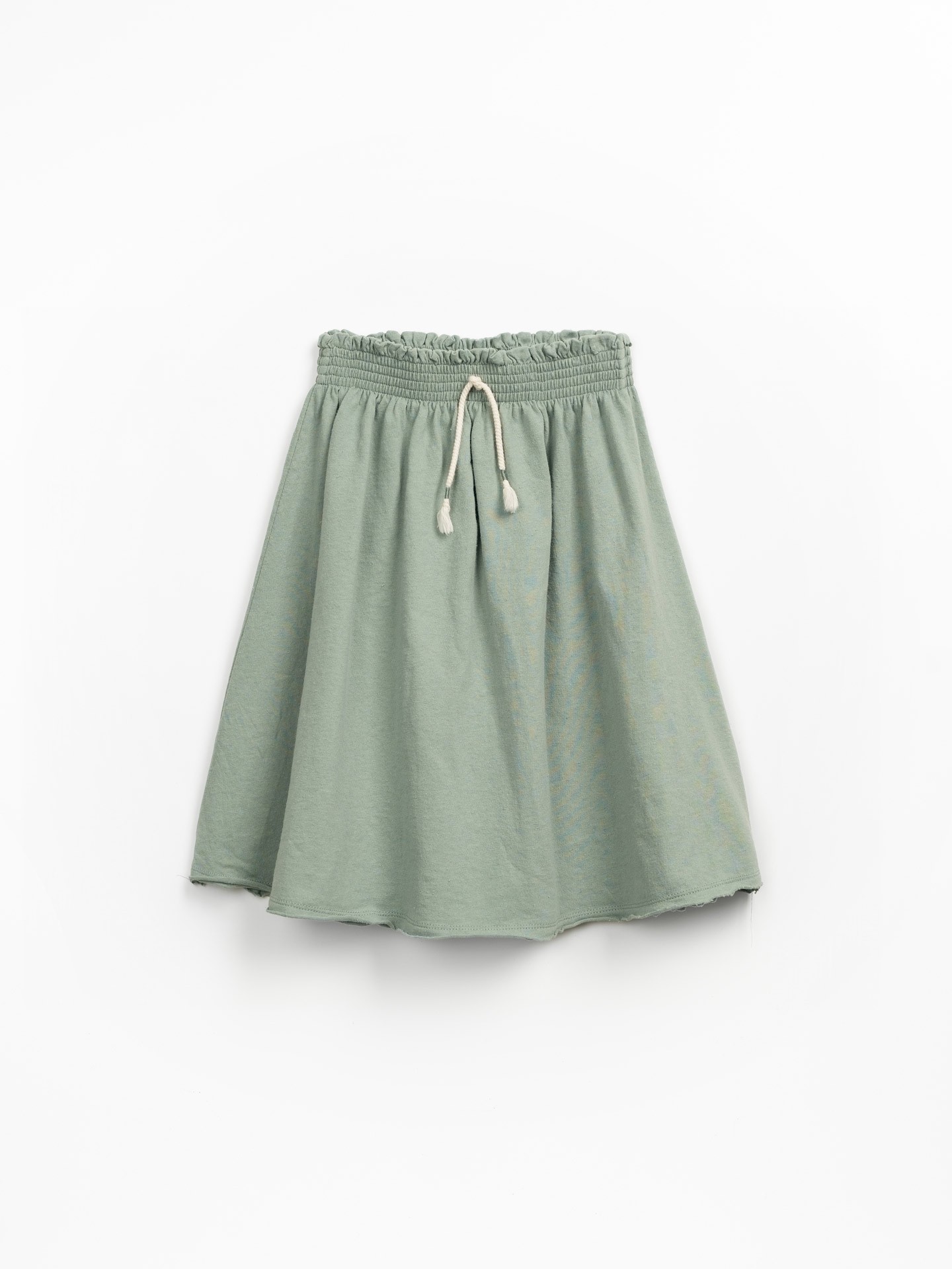 Falda de punto con cinturón elástico