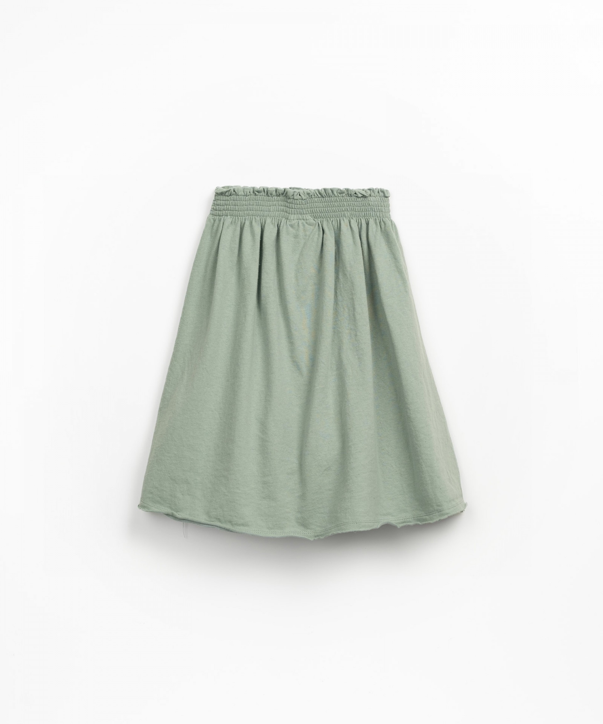 Skirt in organic cotton and recycled cotton