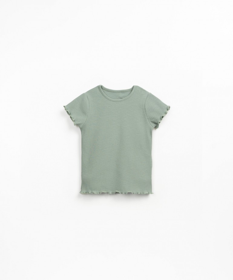 Ribbed jersey T-shirt