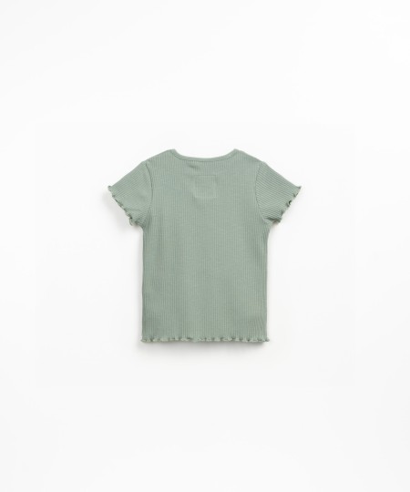 Ribbed jersey T-shirt