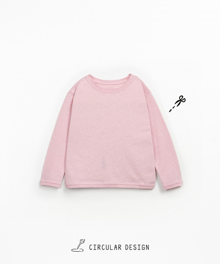 Camiseta con mezcla de fibras naturales