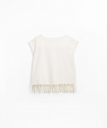 UV-resistant t-shirt in organic cotton and recycled cotton