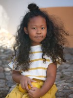 Camiseta a rayas en mezcla de algod�n org�nico y lino