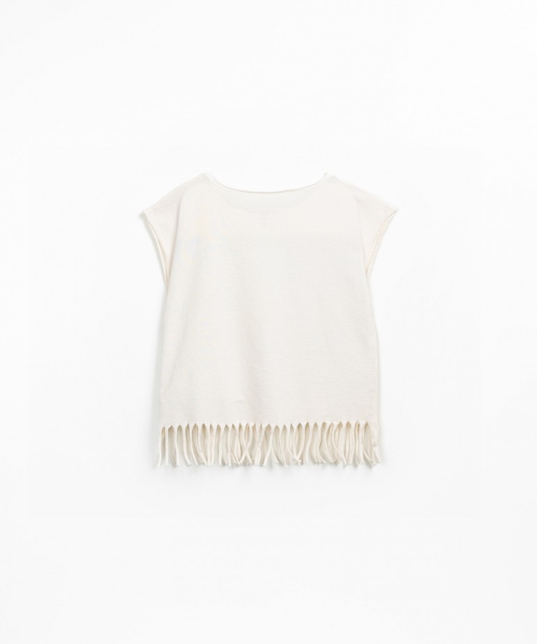 T-shirt anti-UV con frange sul fondo