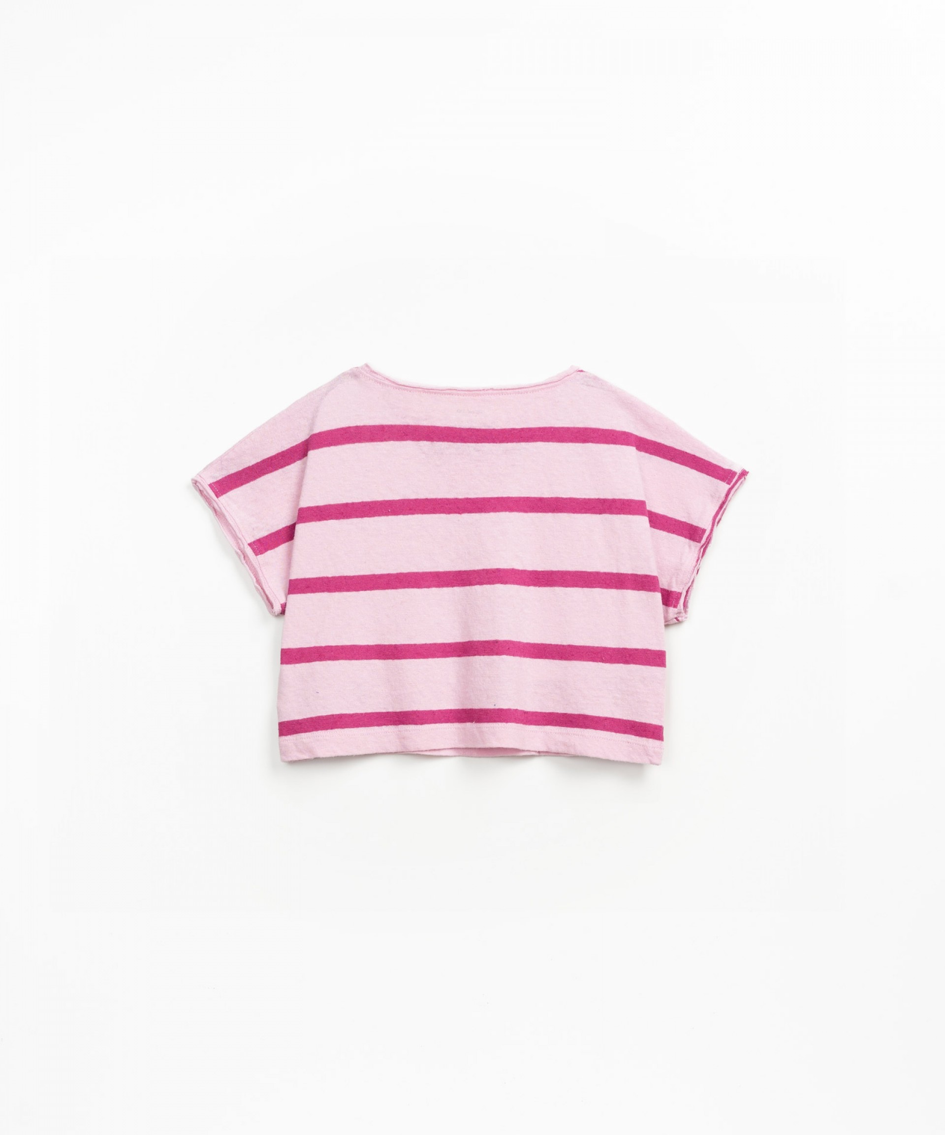 Camiseta corta a rayas