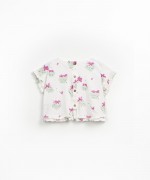 Camiseta de algodn orgnico con estampado de fresas