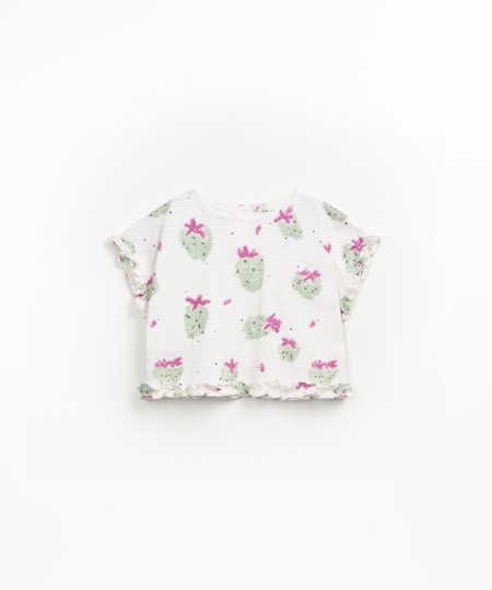 Camiseta de algod�n org�nico con escote amplio