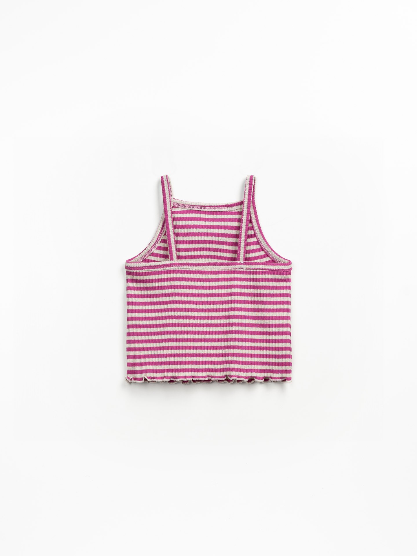 Top de fibras naturales a rayas