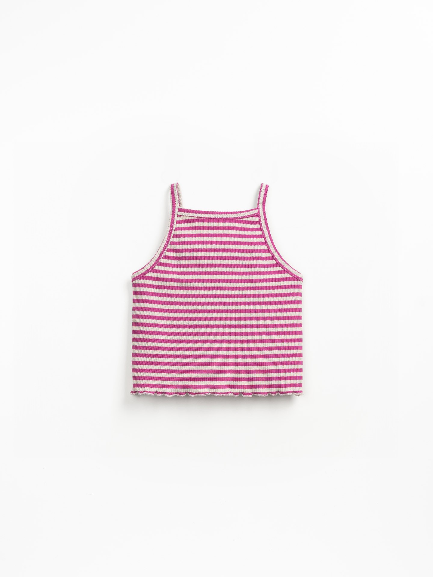 Top de fibras naturales a rayas