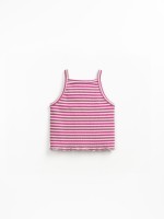 Top de fibras naturales a rayas