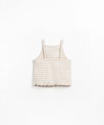 Strappy top in natural fibers