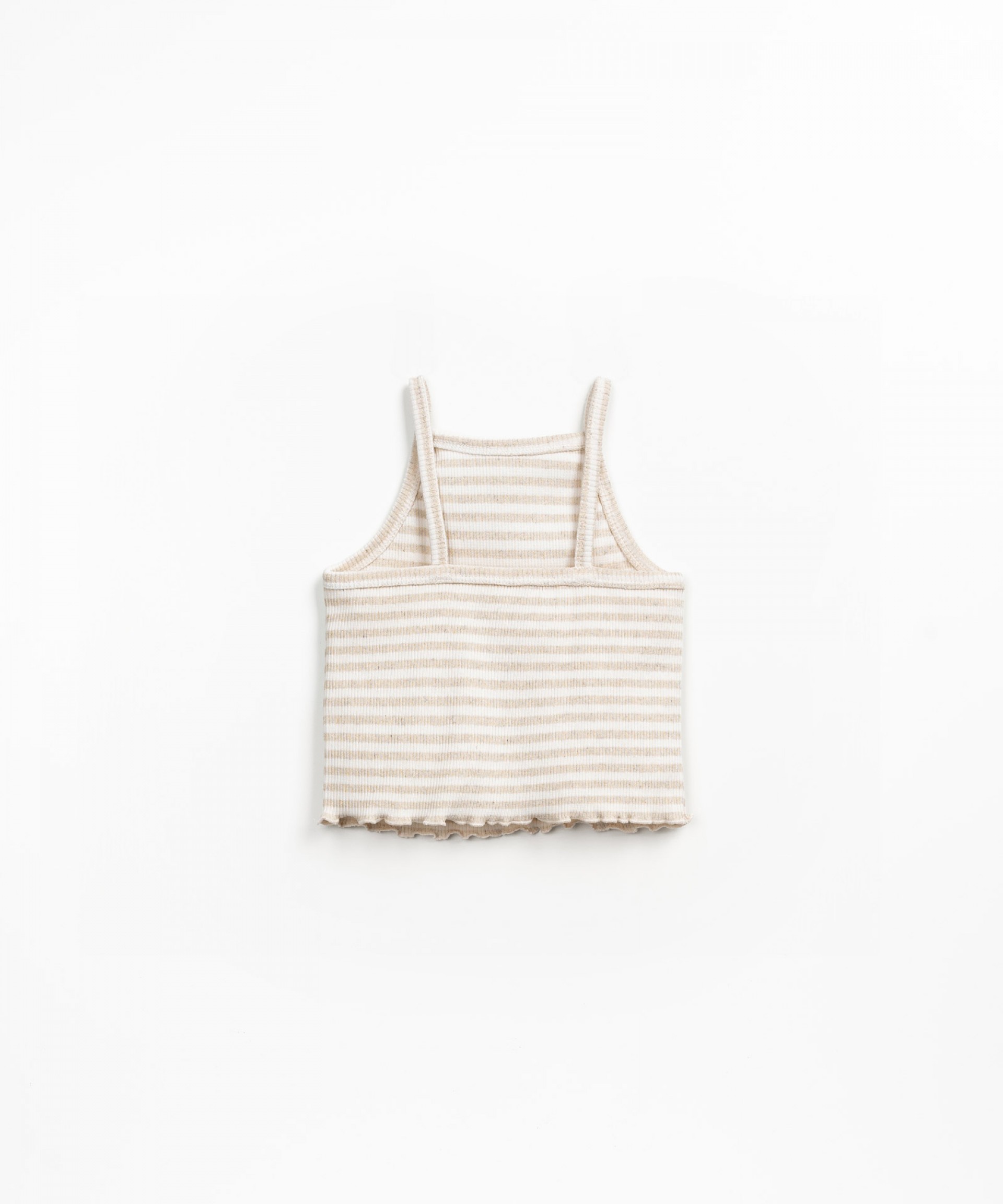 Strappy top in natural fibers