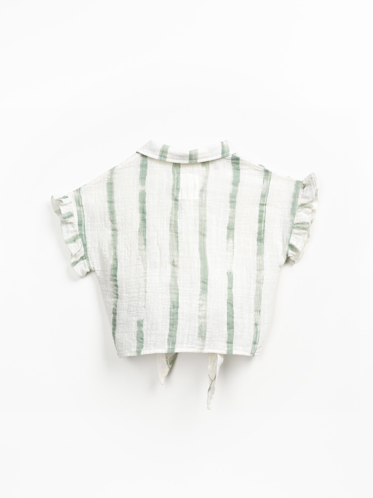 Túnica de algodón orgánico con estampado de rayas