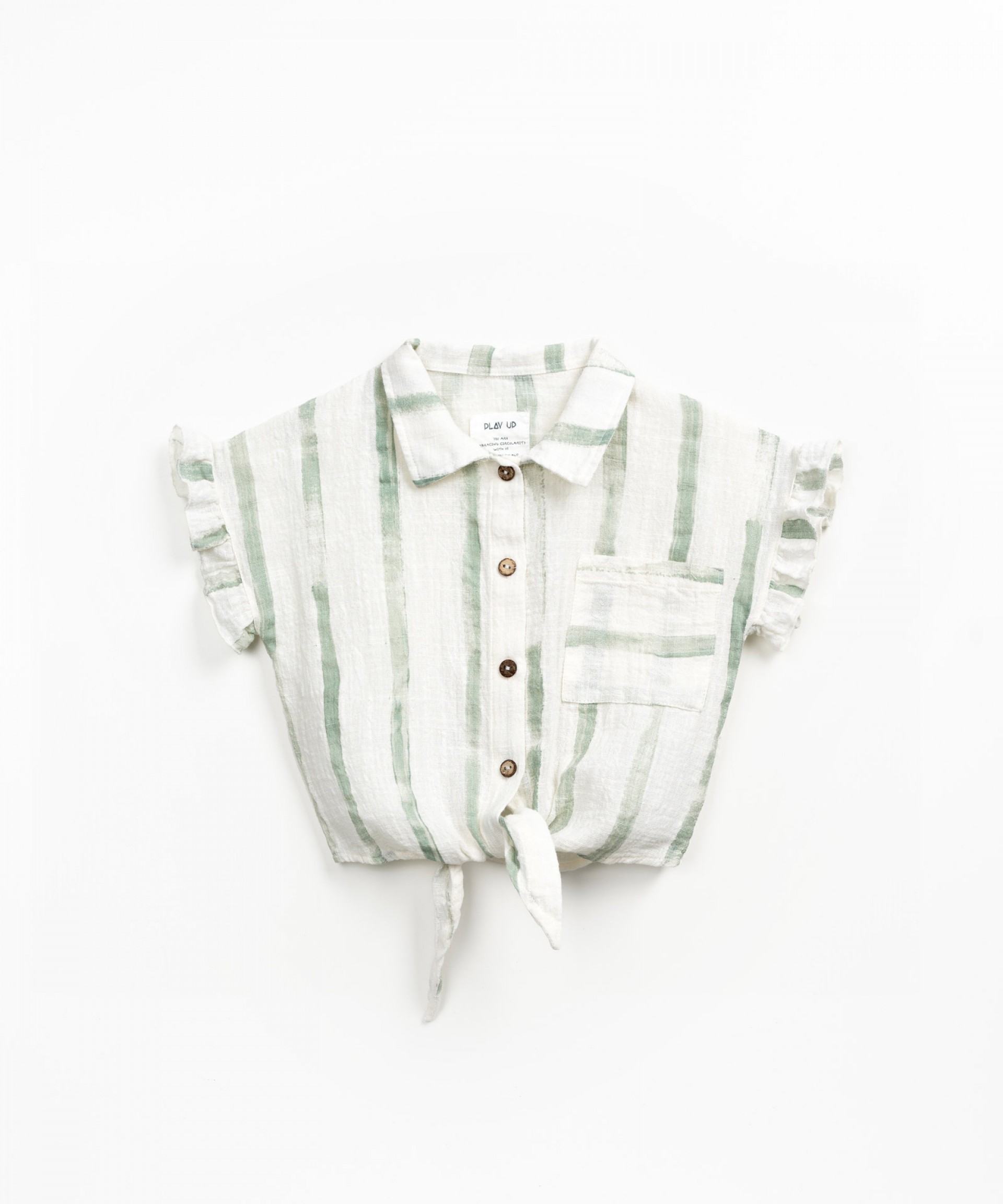 Tunic with striped print